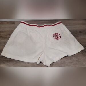 Roots Cabin Cream Terry Cloth Shorts Medium